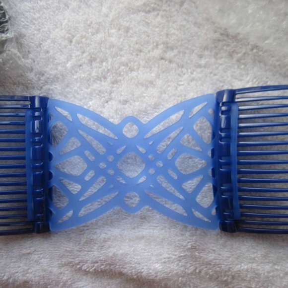 Scunci Comfy Comb Plastic Silicone Updo Stretch Style Hair Clip Black Blue Pink - Picture 12 of 16